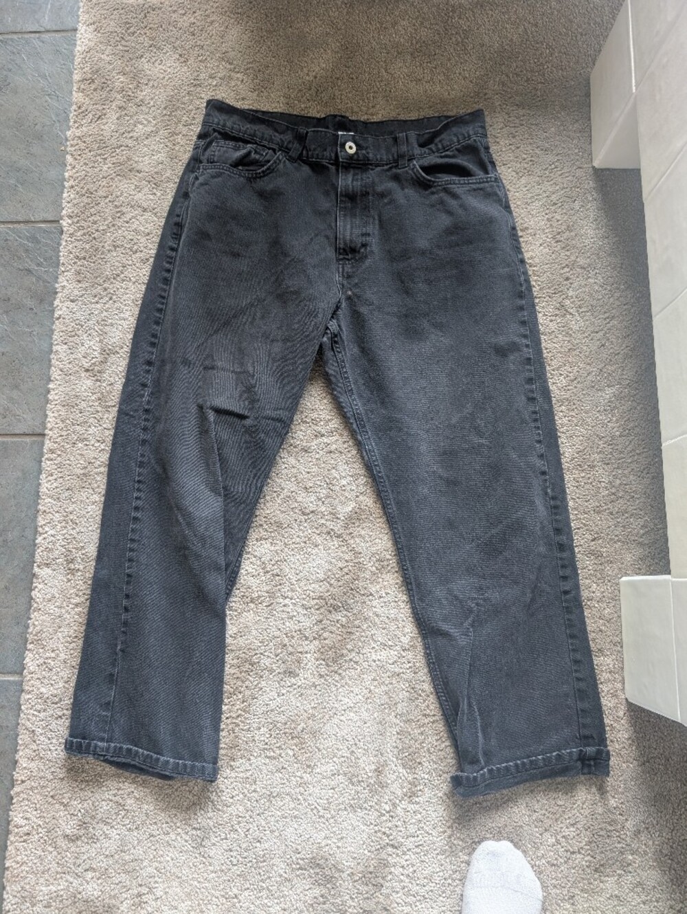 Men's Charcoal Skinny Jeans — Slim Fit Everyday Jeans